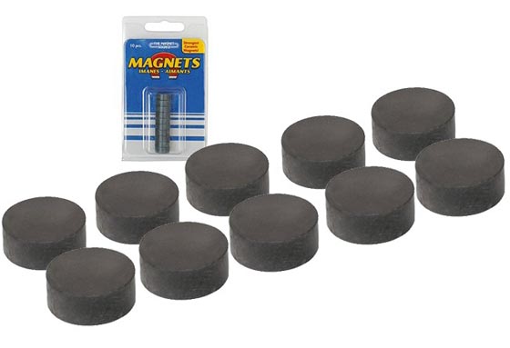 MASTER MAGNETICS Rundmagnet Mit Knopf – 5 Kg Haltekraft, Kratzfeste Basis Für Whiteboards & Metallflächen
