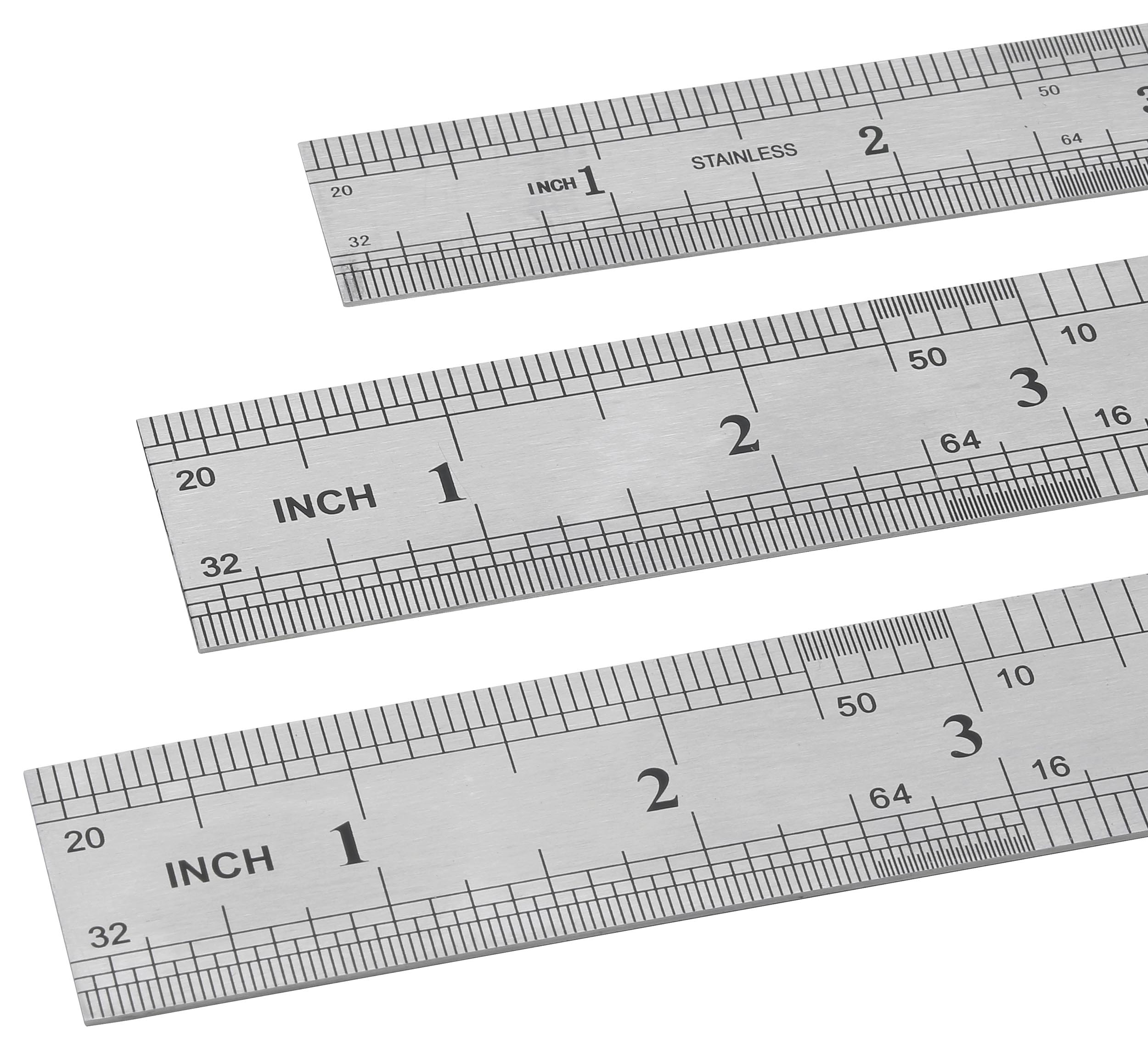 Sintron-Tools Lineale aus Stahl | 3er Set | Rostfrei